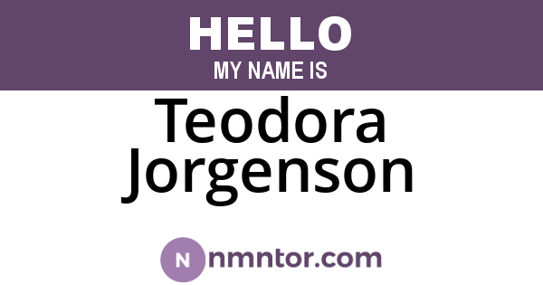 Teodora Jorgenson