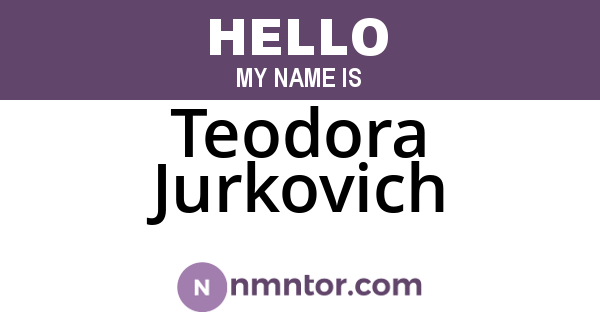Teodora Jurkovich