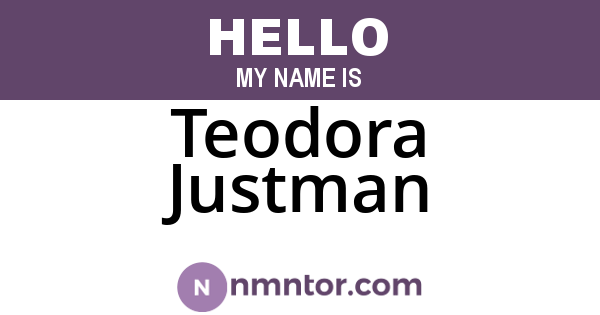Teodora Justman