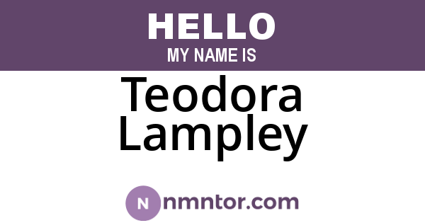 Teodora Lampley