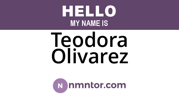 Teodora Olivarez