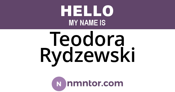 Teodora Rydzewski
