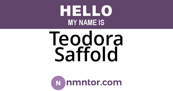 Teodora Saffold