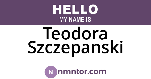 Teodora Szczepanski