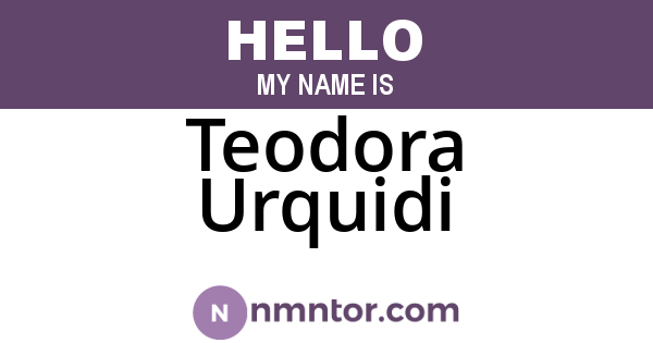 Teodora Urquidi