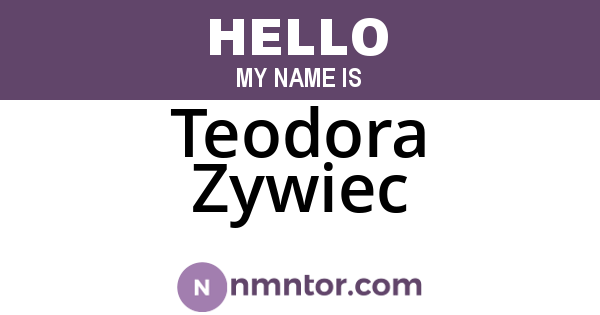 Teodora Zywiec