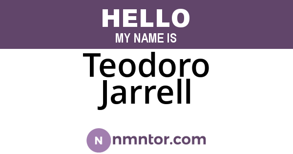 Teodoro Jarrell
