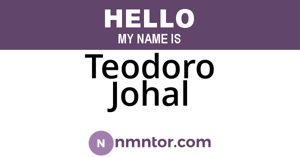 Teodoro Johal