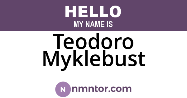 Teodoro Myklebust