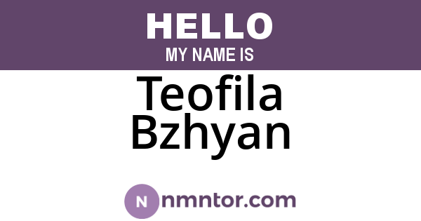 Teofila Bzhyan