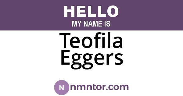 Teofila Eggers