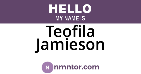 Teofila Jamieson