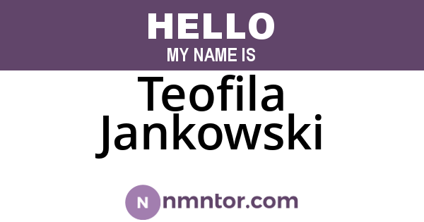 Teofila Jankowski