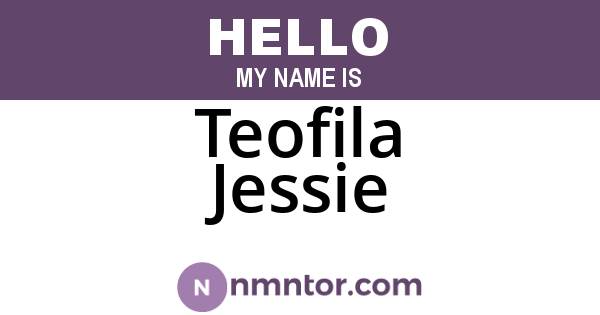 Teofila Jessie