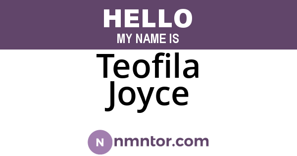 Teofila Joyce