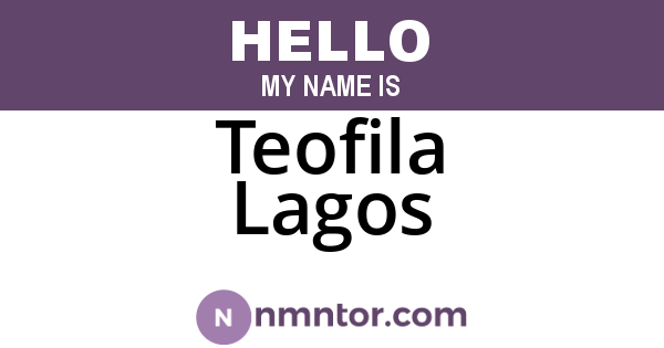 Teofila Lagos