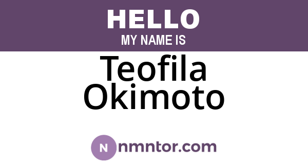 Teofila Okimoto