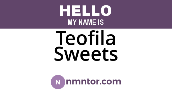 Teofila Sweets