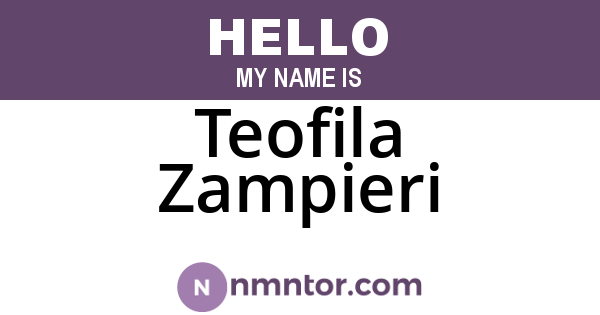 Teofila Zampieri