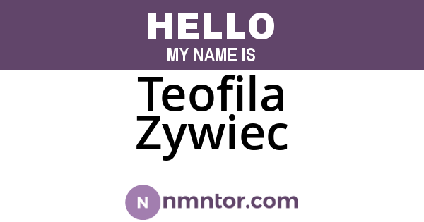 Teofila Zywiec