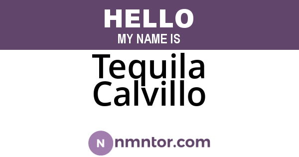 Tequila Calvillo