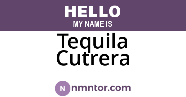 Tequila Cutrera