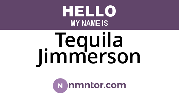Tequila Jimmerson