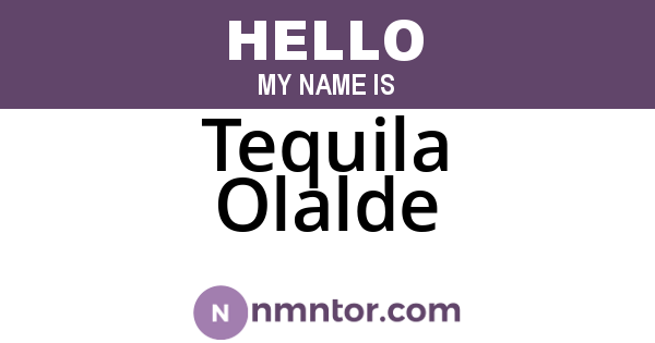 Tequila Olalde