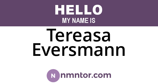 Tereasa Eversmann