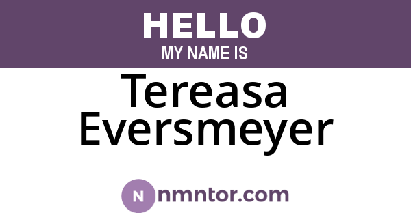 Tereasa Eversmeyer