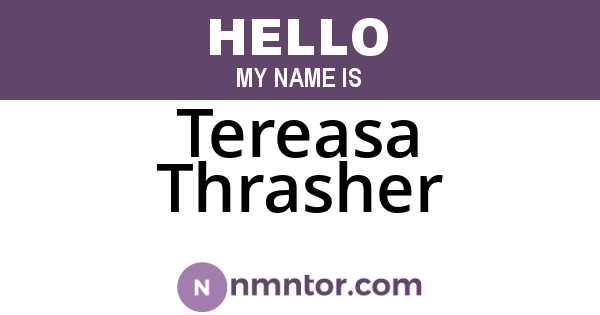 Tereasa Thrasher