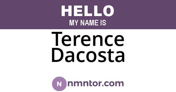 Terence Dacosta