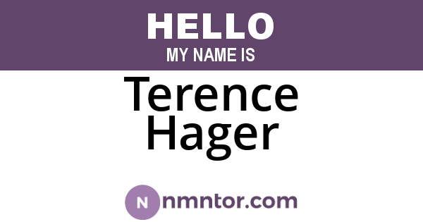 Terence Hager