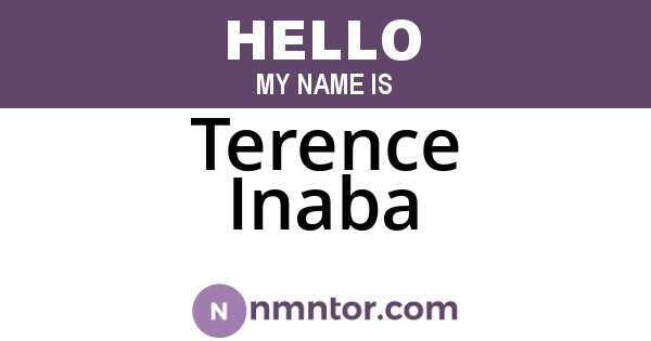 Terence Inaba