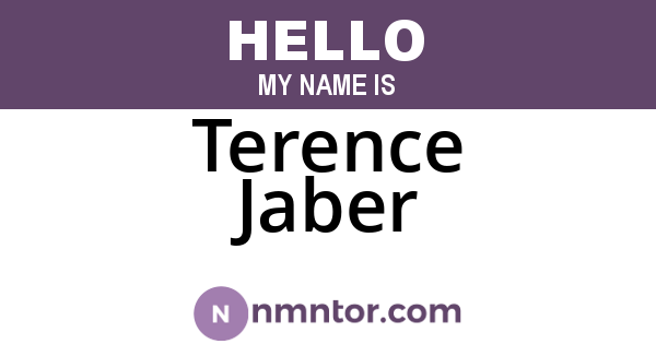Terence Jaber