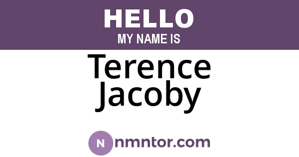 Terence Jacoby