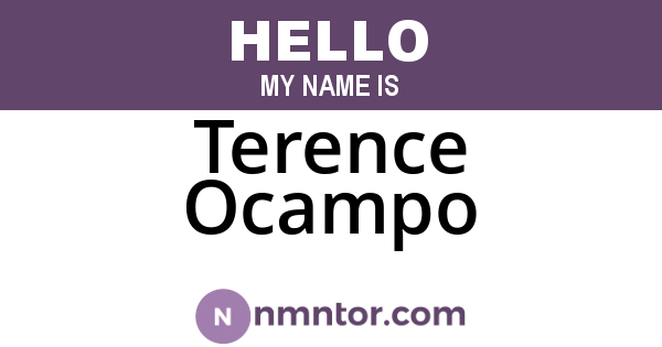 Terence Ocampo