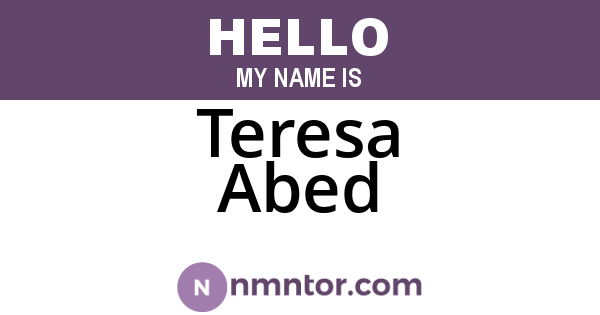 Teresa Abed