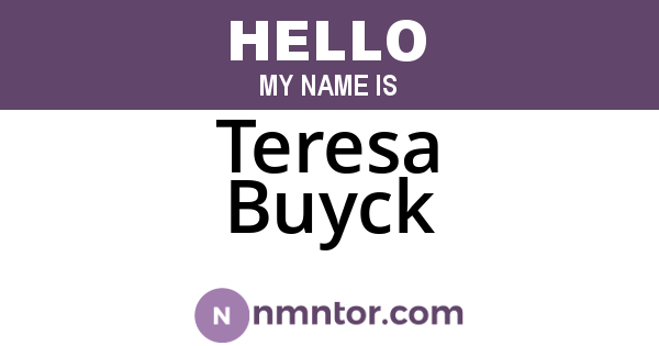 Teresa Buyck