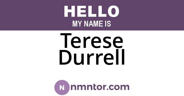 Terese Durrell