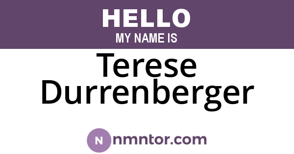 Terese Durrenberger