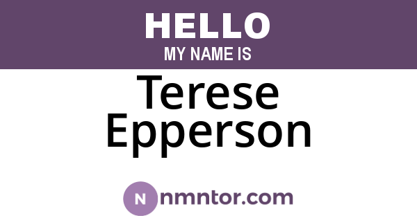 Terese Epperson