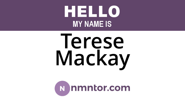 Terese Mackay