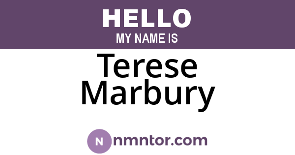 Terese Marbury
