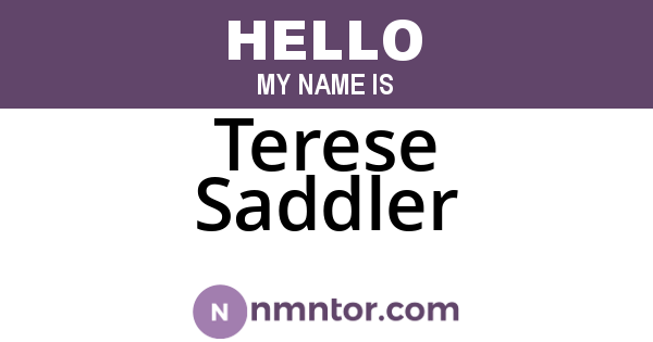 Terese Saddler