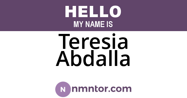 Teresia Abdalla