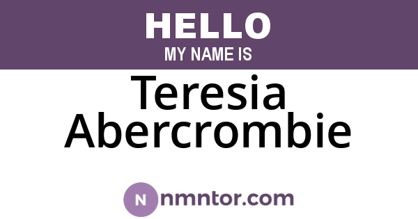 Teresia Abercrombie