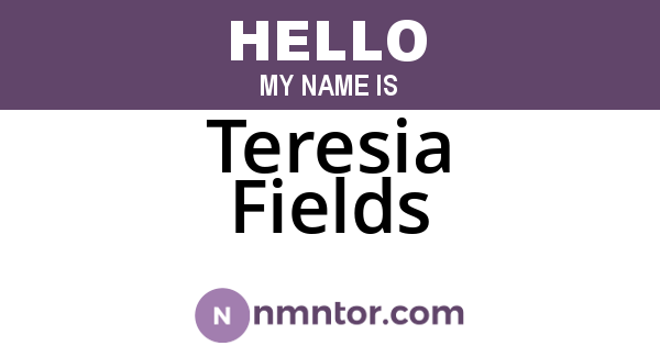 Teresia Fields