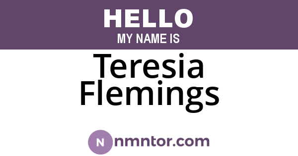 Teresia Flemings