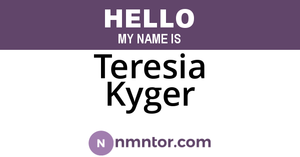 Teresia Kyger